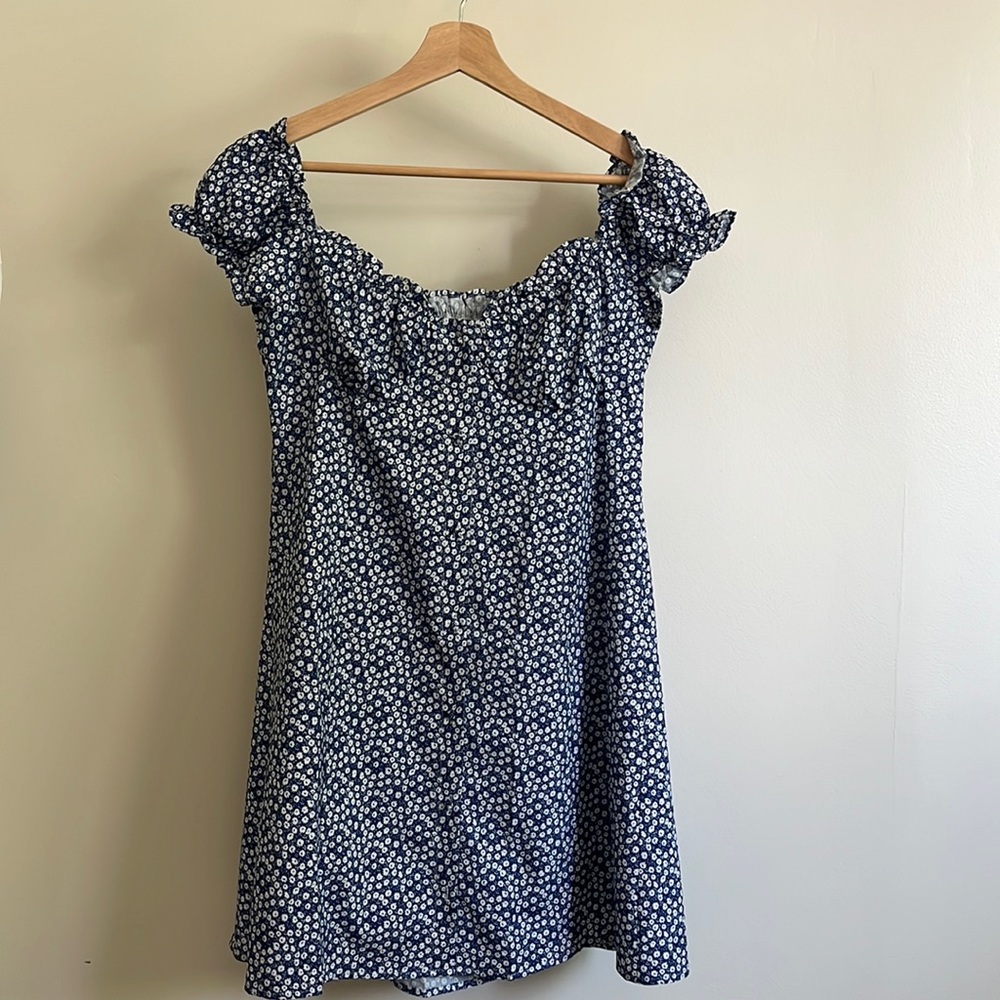 Blue Floral Summer Dress